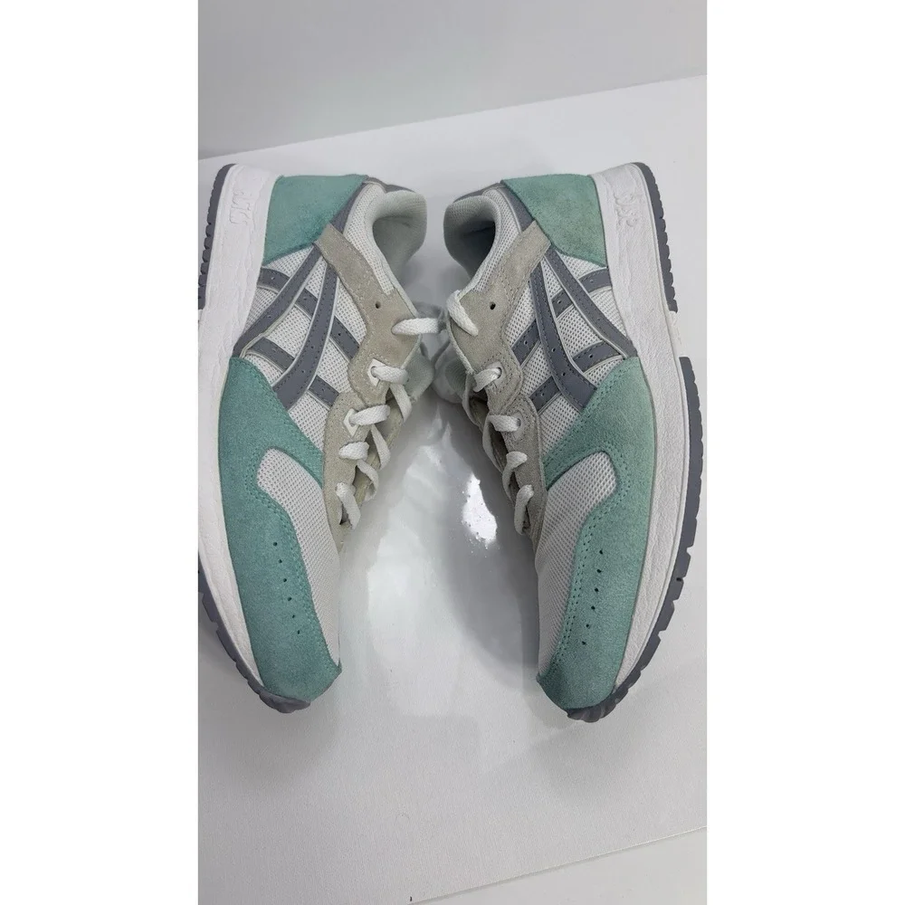 ASICS Women's Lyte Classic Sneakers Teal Suede Gray Mesh White Size 10 US - Picture 4 of 8